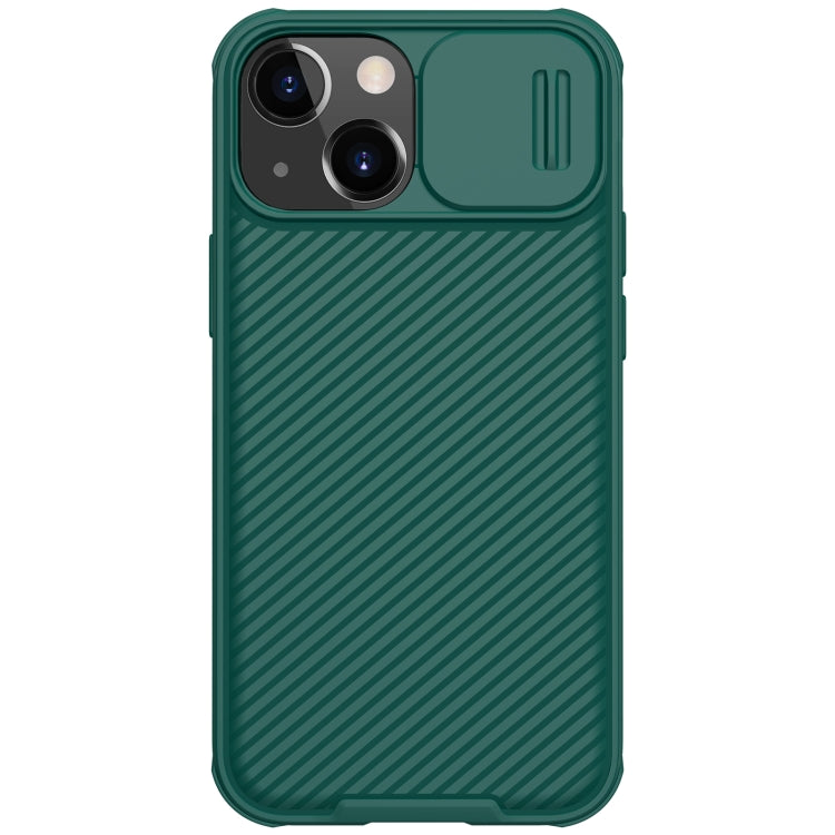 For iPhone 13 NILLKIN Black Mirror Pro Series Camshield Full Coverage Dust-proof Scratch Resistant Phone Case(Green) - iPhone 13 Cases by NILLKIN | Online Shopping South Africa | PMC Jewellery