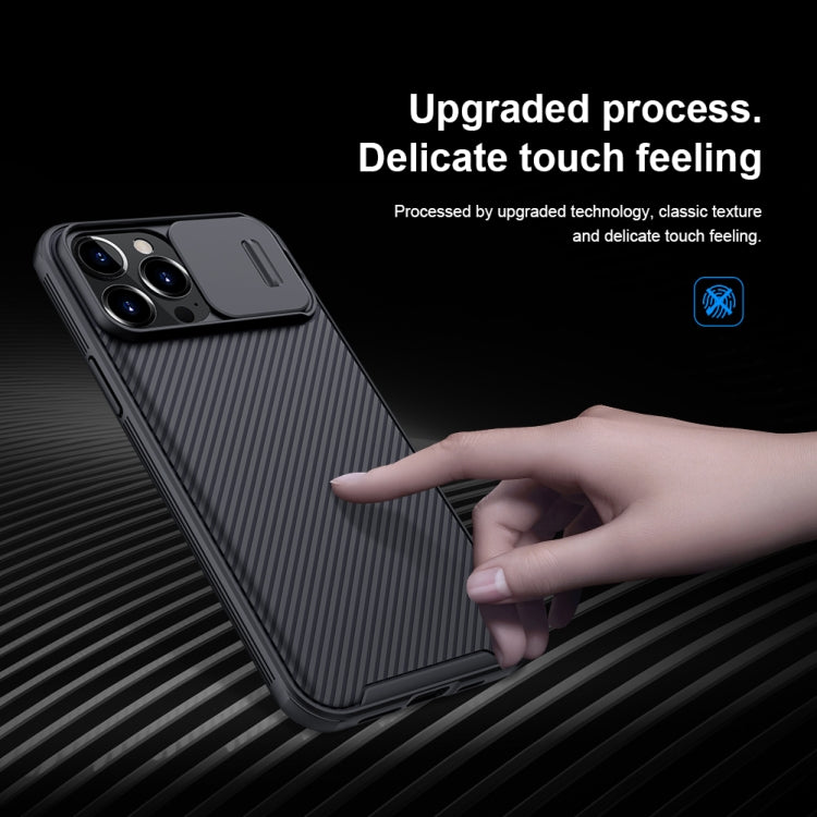 For iPhone 13 Pro Max NILLKIN Black Mirror Pro Series Camshield Full Coverage Dust-proof Scratch Resistant Phone Case (Black) - iPhone 13 Pro Max Cases by NILLKIN | Online Shopping South Africa | PMC Jewellery