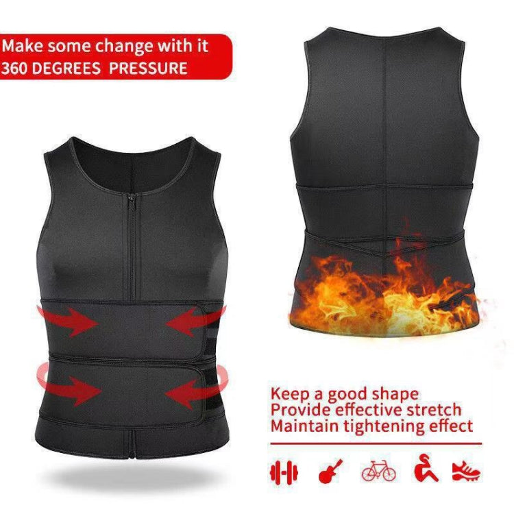 Neoprene Men Sport Body Shapers Vest Waist Body Shaping Corset, Size:S(Grey) -  by PMC Jewellery | Online Shopping South Africa | PMC Jewellery