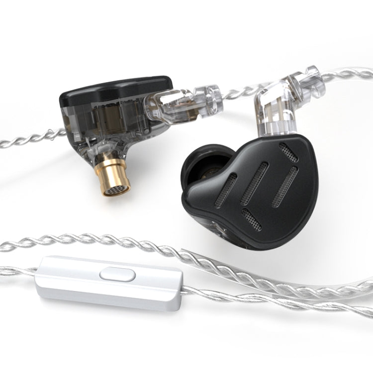 KZ ZAX 16-unit Ring Iron Sport Gaming In-ear Wired Earphone, Mic Version(Black) - free shipping - PMC TechLife - Order now!