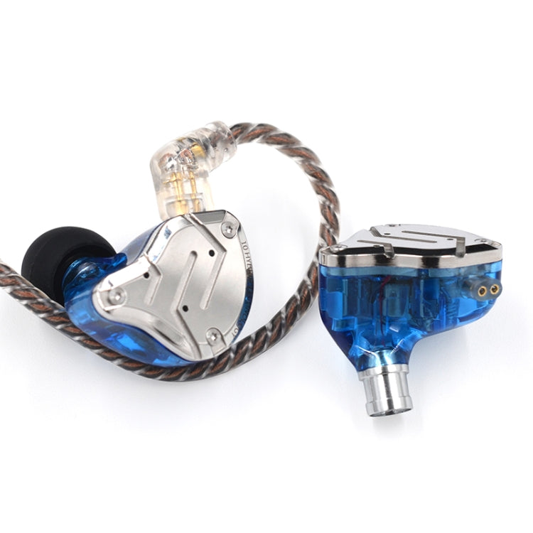 KZ ZS10 Pro 10-unit Ring Iron Gaming In-ear Wired Earphone, Standard Version(Blue) - free shipping - PMC TechLife - Order now!