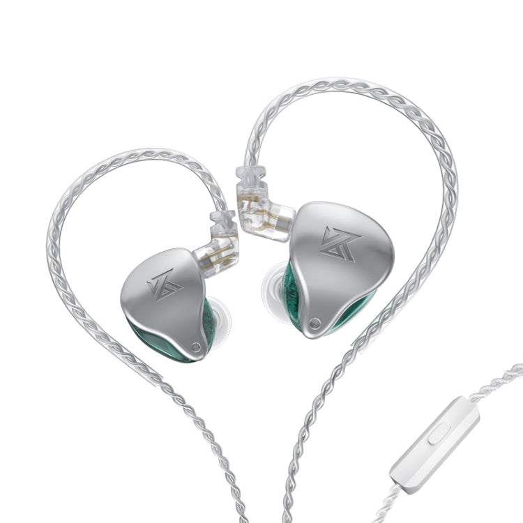 KZ AST 24-unit Balance Armature Monitor HiFi In-Ear Wired Earphone With Mic(Green) - In Ear Wired Earphone by KZ | Online Shopping South Africa | PMC Jewellery