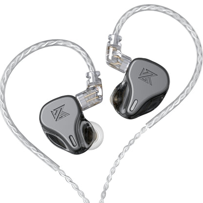 KZ DQ6 3-unit Dynamic HiFi In-Ear Wired Earphone No Mic(Grey) - In Ear Wired Earphone by KZ | Online Shopping South Africa | PMC Jewellery | Buy Now Pay Later Mobicred