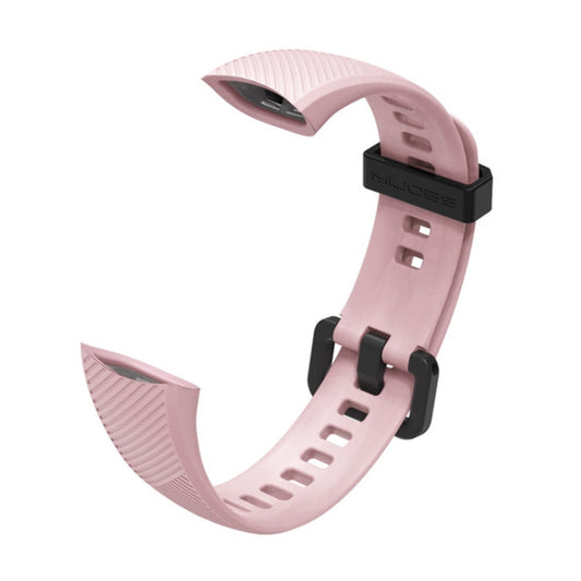 For Honor Band 4 / 5 MIJOBS Breathable Silicone Watch Band(Pink) - Smart Wear by MIJOBS | Online Shopping South Africa | PMC Jewellery