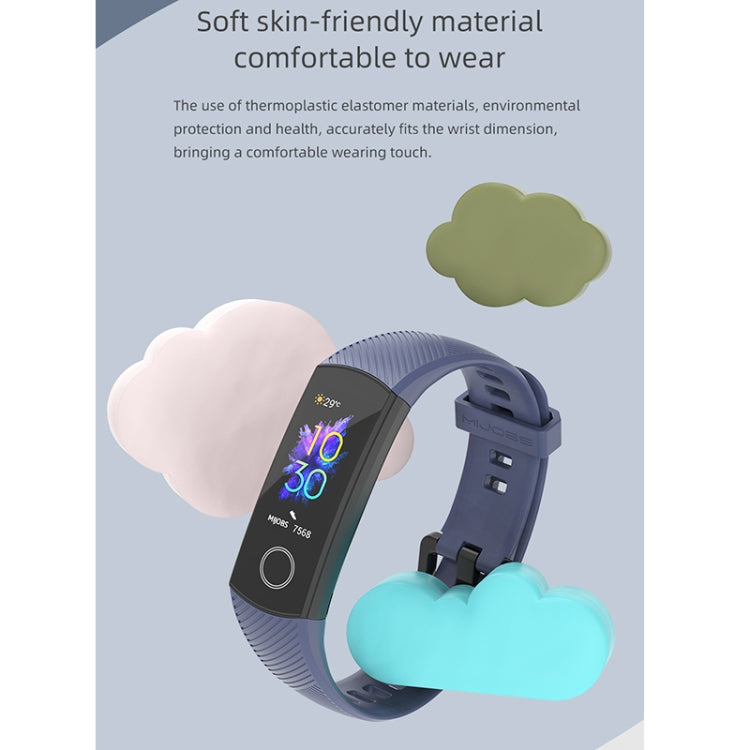 For Honor Band 4 / 5 MIJOBS Breathable Silicone Watch Band(Purple) - Smart Wear by MIJOBS | Online Shopping South Africa | PMC Jewellery
