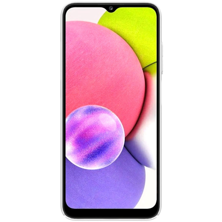 For Samsung Galaxy A03s / A037G NILLKIN Frosted Concave-convex Texture PC Phone Protective Case(White) - Galaxy Phone Cases by NILLKIN | Online Shopping South Africa | PMC Jewellery
