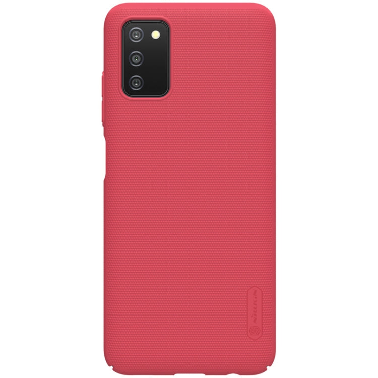 For Samsung Galaxy A03s / A037G NILLKIN Frosted Concave-convex Texture PC Phone Protective Case(Red) - Galaxy Phone Cases by NILLKIN | Online Shopping South Africa | PMC Jewellery