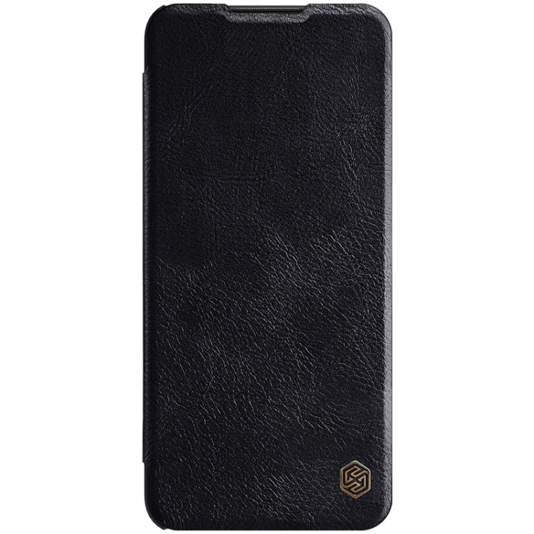 For Samsung Galaxy A03s / A037G NILLKIN QIN Series Crazy Horse Texture Horizontal Flip Phone Leather Case with Card Slot(Black) - Galaxy Phone Cases by NILLKIN | Online Shopping South Africa | PMC Jewellery