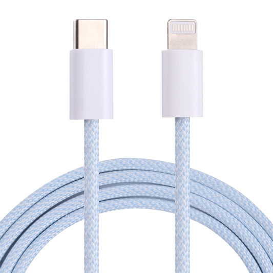 12W PD USB-C / Type-C to 8 Pin Data Cable, Cable Length: 1m(Blue) - 2 in 1 Cable by PMC Jewellery | Online Shopping South Africa | PMC Jewellery