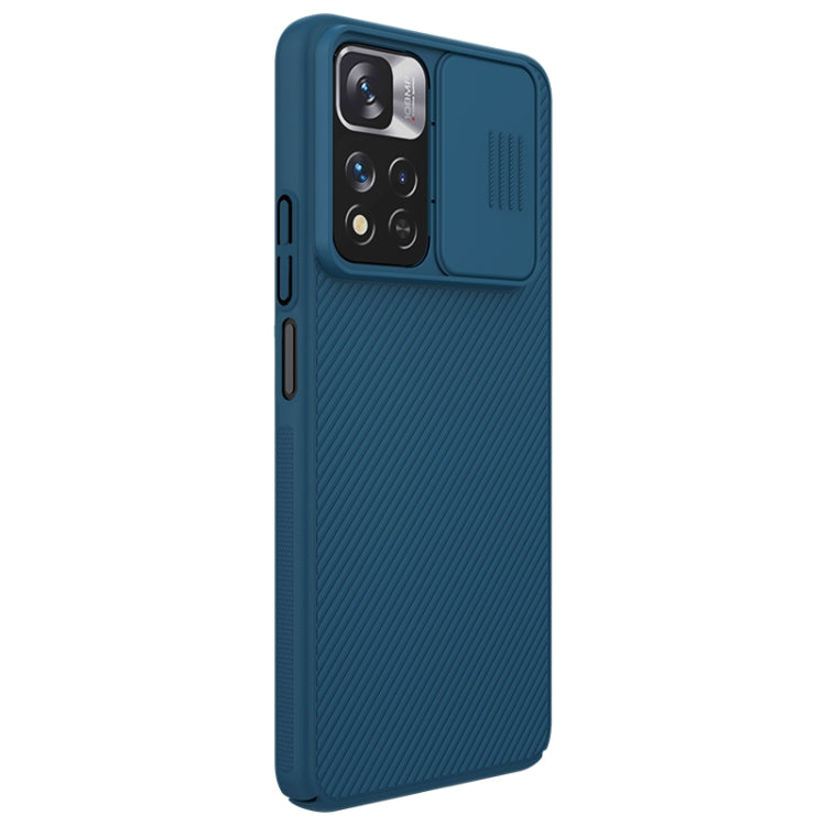 For Xiaomi Redmi Note 11 Pro China / 11 Pro+ Global / Mi 11i / Mi 11i 5G NILLKIN Black Mirror Series Camshield PC Phone Case(Blue) - Redmi Note 11 Pro Case by NILLKIN | Online Shopping South Africa | PMC Jewellery