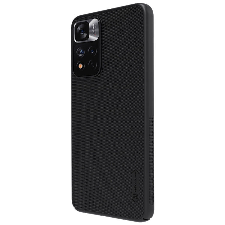 For Xiaomi Redmi Note 11 Pro Glogal / 11 Pro Glogal 5G / 11 Pro+ 5G India / 11E Pro 5G NILLKIN Frosted Concave-convex Texture PC Case (Black) - Redmi Note 11 Pro Case by NILLKIN | Online Shopping South Africa | PMC Jewellery
