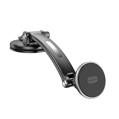Borofone BH65 Graceful Car Center Console Dual Axis Magnetic Mobile Phone Bracket(Black Silver) - Car Holders by Borofone | Online Shopping South Africa | PMC Jewellery