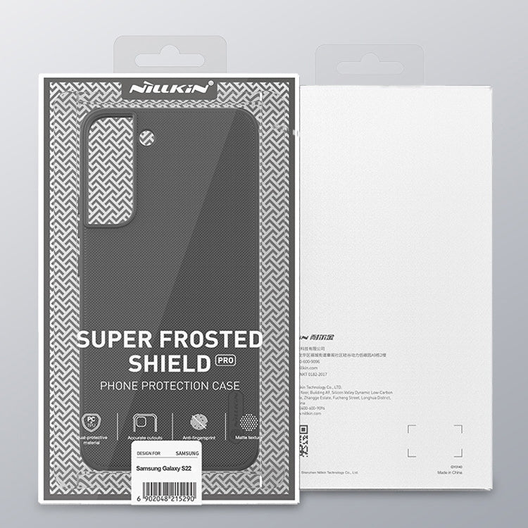 For Samsung Galaxy S22 5G NILLKIN Super Frosted Shield Pro PC + TPU Phone Case(Black) - free shipping - PMC TechLife - Order now!