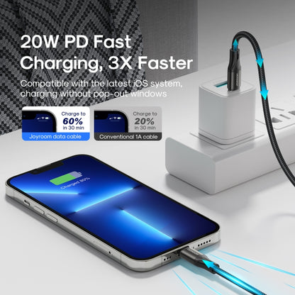 JOYROOM S-2024N1-PD 20W Type-C / USB-C to 8 Pin Fast Charging Cable, Length:2m(Black) - Normal Style Cable by JOYROOM | Online Shopping South Africa | PMC Jewellery