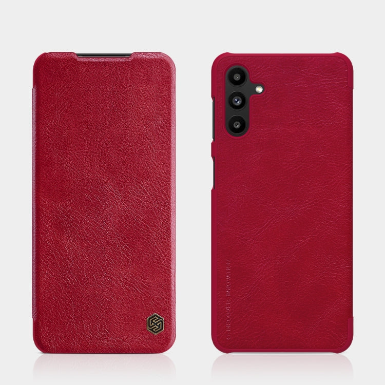 For Samsung Galaxy A13 5G NILLKIN QIN Series Crazy Horse Texture Leather Phone Case(Red) - Galaxy Phone Cases by NILLKIN | Online Shopping South Africa | PMC Jewellery
