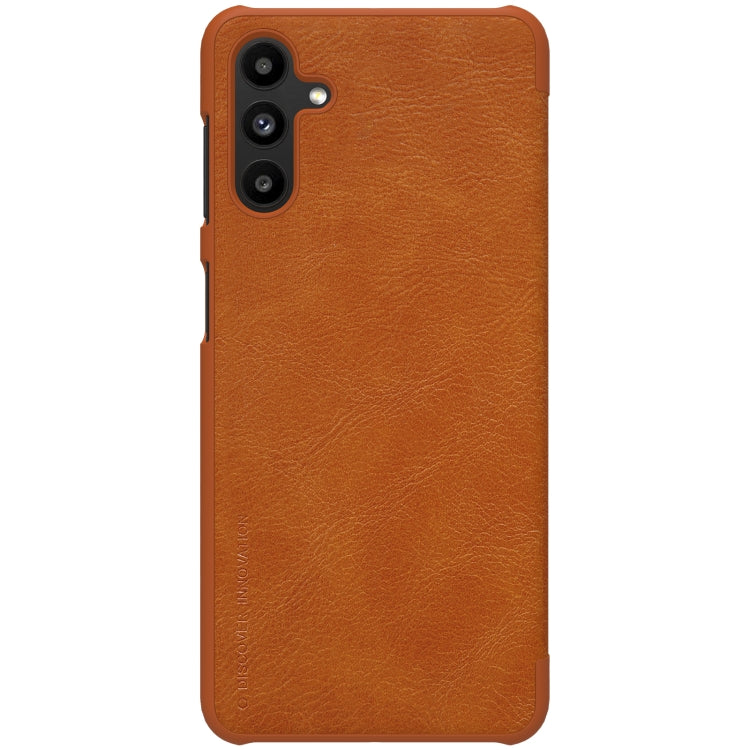 For Samsung Galaxy A13 5G NILLKIN QIN Series Crazy Horse Texture Leather Phone Case(Brown) - Galaxy Phone Cases by NILLKIN | Online Shopping South Africa | PMC Jewellery