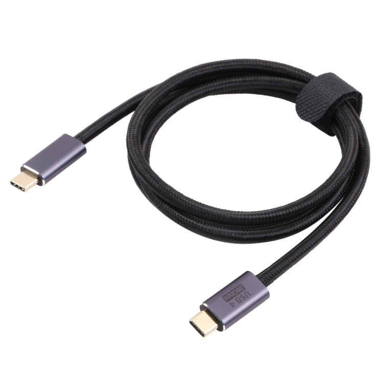 20Gbps USB 4 USB-C / Type-C Male to USB-C / Type-C Male Braided Data Cable, Cable Length:3m(Black) - Cable & Adapters by PMC TechLife | Online Shopping South Africa | PMC TechLife | Buy Now Pay Later Mobicred