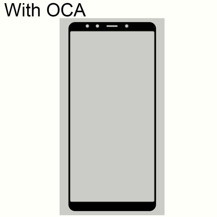 Front Screen Outer Glass Lens with OCA Optically Clear Adhesive for Xiaomi Mi 6X(Black) - LCD Related Parts by PMC Jewellery | Online Shopping South Africa | PMC Jewellery