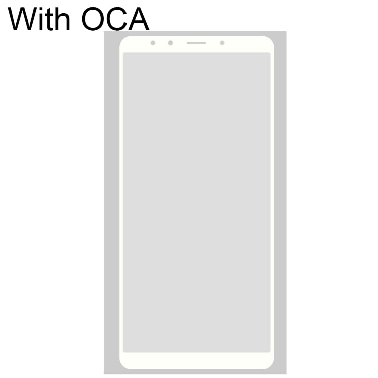 Front Screen Outer Glass Lens with OCA Optically Clear Adhesive for Xiaomi Mi 6X(White) - LCD Related Parts by PMC Jewellery | Online Shopping South Africa | PMC Jewellery