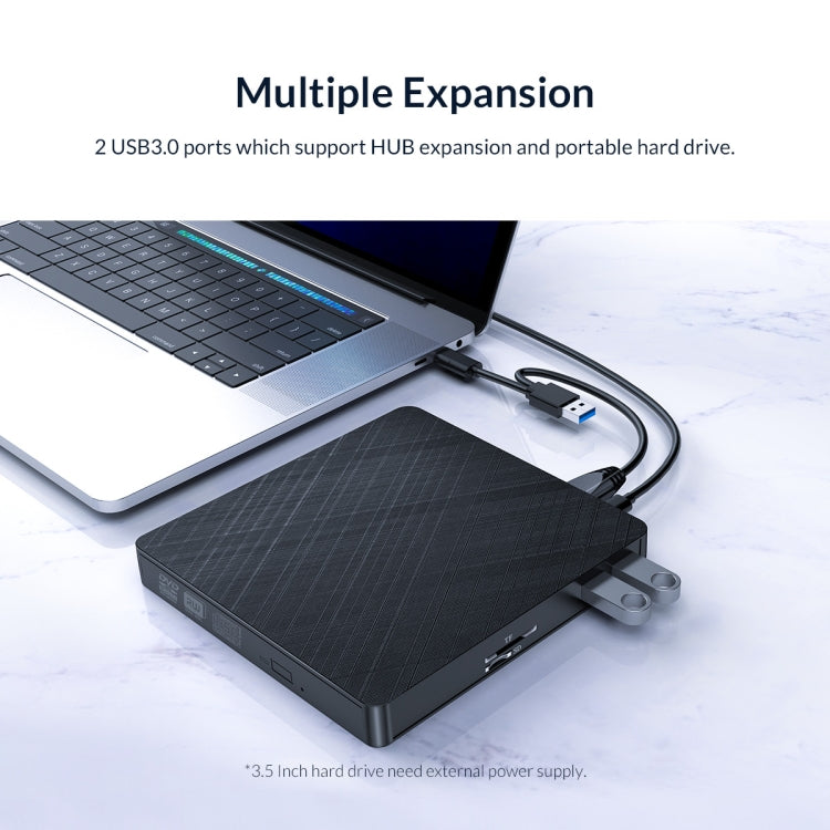 ORICO XD008 External DVD Drive Extension(Black) - free shipping - PMC TechLife - Order now!