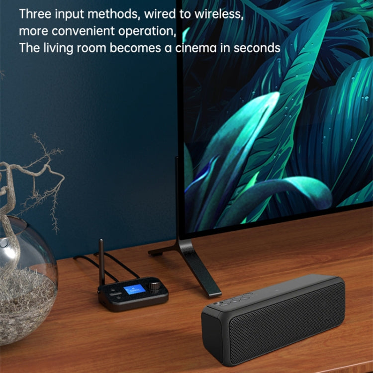 C41 3 in 1 Optical Fiber Bluetooth 5.0 Audio Adapter Receiver Transmitter with LCD Screen - Audio Receiver Transmitter by PMC TechLife | Online Shopping South Africa | PMC TechLife