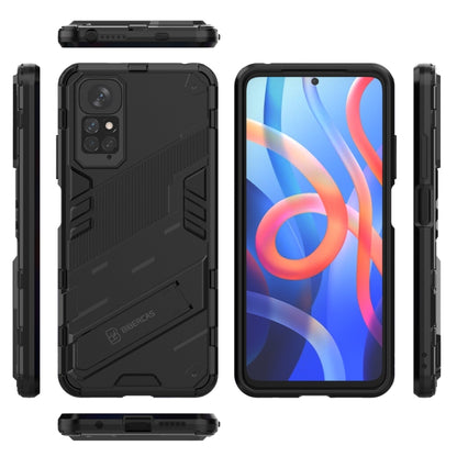 For Xiaomi Redmi Note 11 / Note 11S Global Punk Armor 2 in 1 PC + TPU Shockproof Phone Case with Invisible Holder(Black) - Xiaomi Cases by PMC Jewellery | Online Shopping South Africa | PMC Jewellery