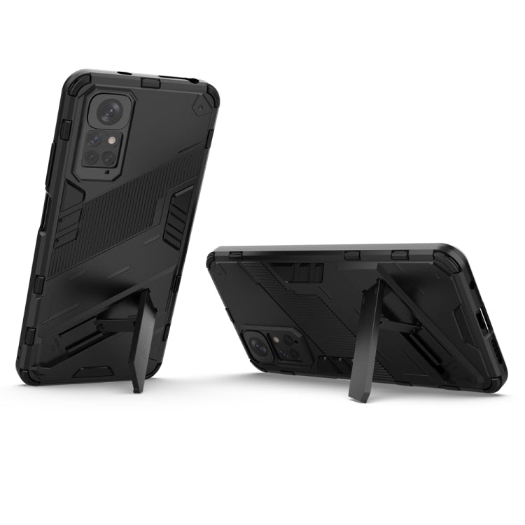 For Xiaomi Redmi Note 11 / Note 11S Global Punk Armor 2 in 1 PC + TPU Shockproof Phone Case with Invisible Holder(Black) - Xiaomi Cases by PMC Jewellery | Online Shopping South Africa | PMC Jewellery