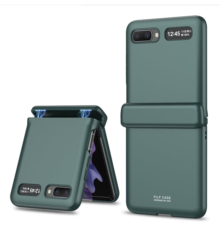 For Samsung Galaxy Z Flip 5G GKK Magnetic Full Coverage Phone Flip Case(Green) - Galaxy Phone Cases by GKK | Online Shopping South Africa | PMC Jewellery