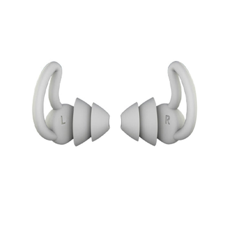 iMeBoBo A1 Shark Fin Version Nano Silicone Sleeping Noise Reduction Earplugs, Style:Two Layer(Grey) - Anti-dust & Ear Caps by PMC TechLife | Online Shopping South Africa | PMC TechLife