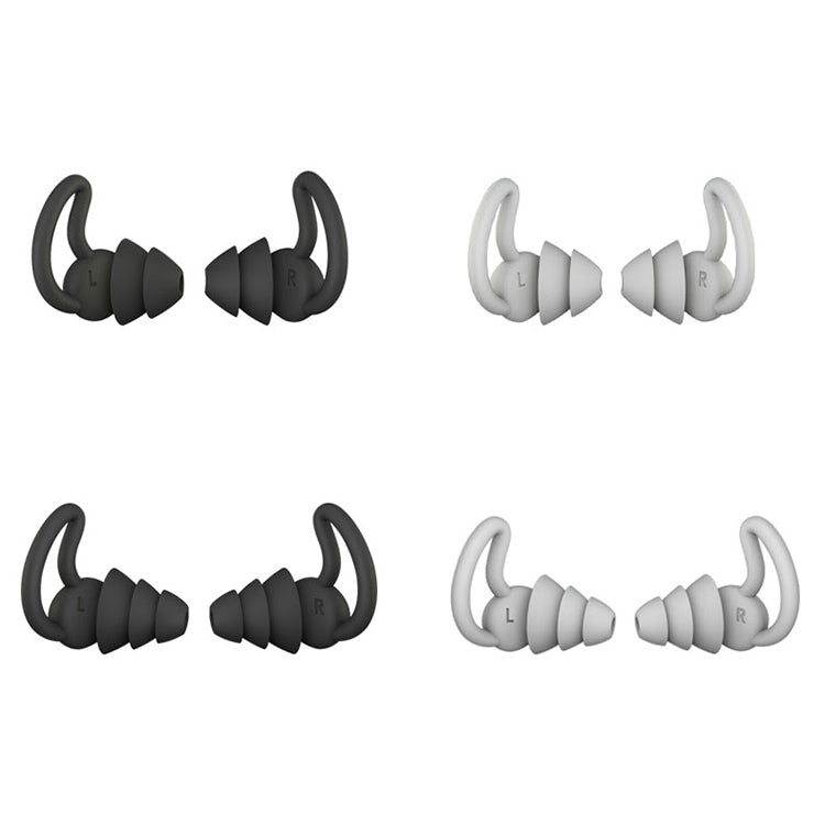 iMeBoBo A1 Shark Fin Version Nano Silicone Sleeping Noise Reduction Earplugs, Style:Two Layer(Black) - Anti-dust & Ear Caps by PMC Jewellery | Online Shopping South Africa | PMC Jewellery