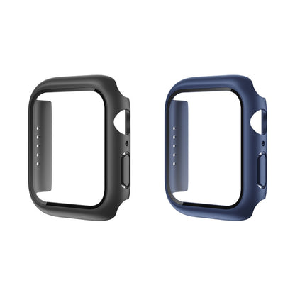 ROCK 2 in 1 PC Frame + Film Protector Case For  Apple Watch Series 6 & SE & 5 & 4 44mm(Blue) - Watch Cases by ROCK | Online Shopping South Africa | PMC Jewellery | Buy Now Pay Later Mobicred