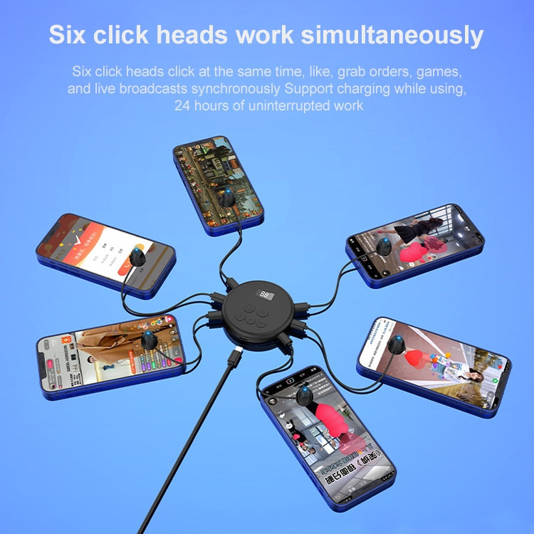 G30 Universal Digital Display Like Device Mobile Phone Automatic Screen Clicker, Style:One Machine with Three Head(Black) - free shipping - PMC TechLife - Order now!