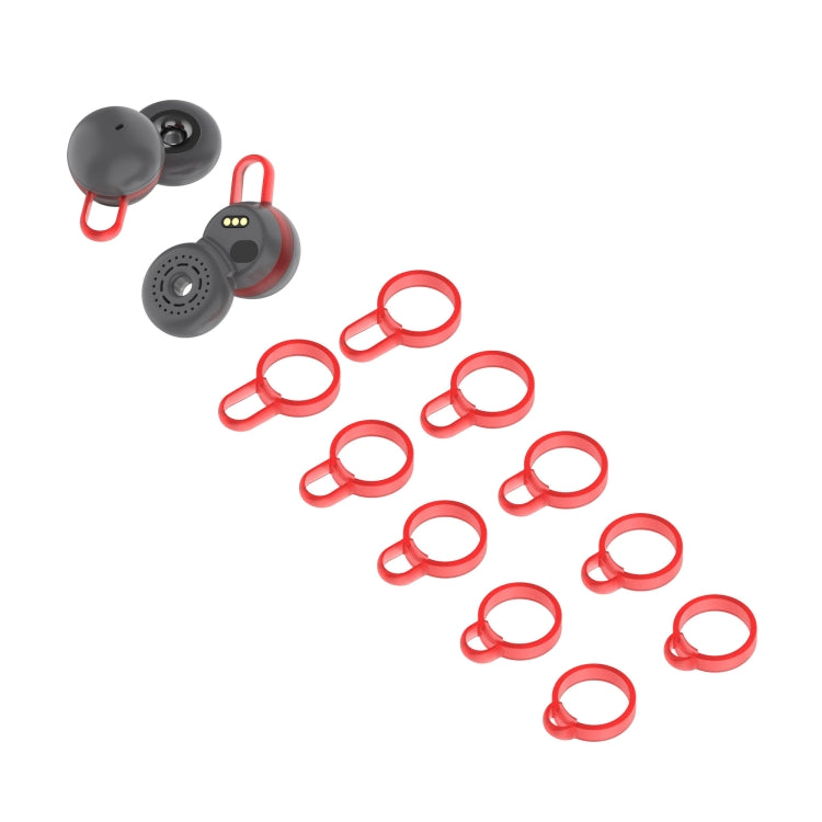 5 Pairs Non-Slip Silicone Earphone Ferrule Set for Sony LinkBuds Ear Cap(Red) - Anti-dust & Ear Caps by PMC Jewellery | Online Shopping South Africa | PMC Jewellery