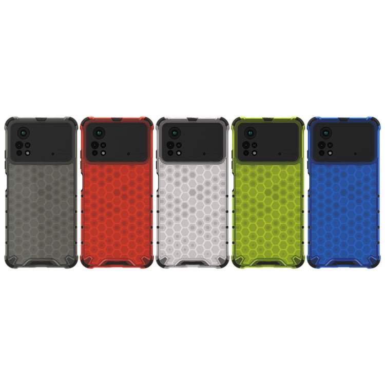 For Xiaomi Poco X4 Pro 5G Shockproof Honeycomb PC + TPU Case(White) - free shipping - PMC TechLife - Order now!