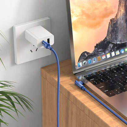 hoco U108 100W USB-C / Type-C to USB-C / Type-C PD Charging Data Cable, Cable Length:2m(Blue) - USB-C & Type-C Cable by hoco | Online Shopping South Africa | PMC Jewellery