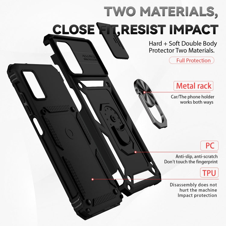 For Samsung Galaxy A02s / A03s 166mm Sliding Camshield Holder Phone Case(Black) - free shipping - PMC TechLife - Order now!
