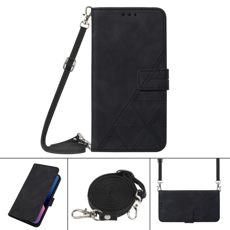 For Tecno Camon 16 Crossbody 3D Embossed Flip Leather Phone Case(Black) - free shipping - PMC TechLife - Order now!