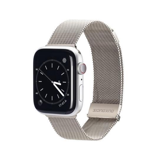 DUX DUCIS Milanese Watchband For Apple Watch Series 7 41mm / 6&SE&5&4 40mm / 3&2&1 38mm(Starlight) - Watch Bands by DUX DUCIS | Online Shopping South Africa | PMC Jewellery