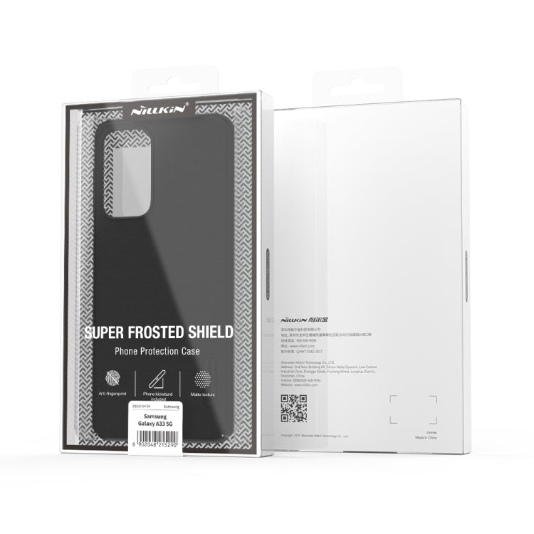 For Samsung Galaxy A33 5G NILLKIN Frosted PC Phone Case(Black) - Galaxy Phone Cases by NILLKIN | Online Shopping South Africa | PMC Jewellery