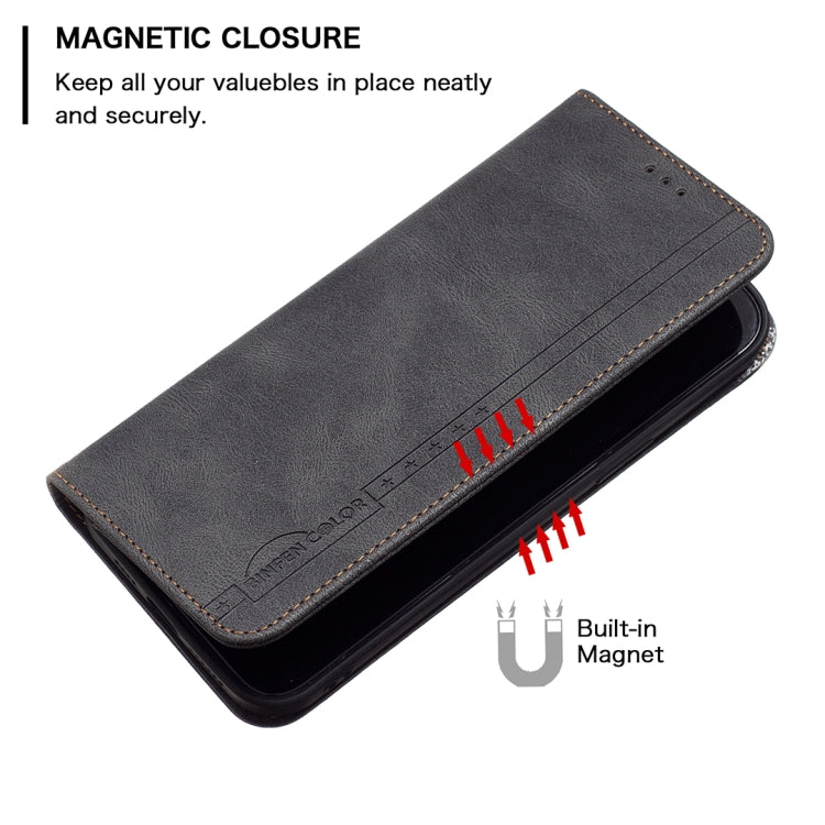 For Sony Xperia 1 III Magnetic RFID Blocking Anti-Theft Leather Phone Case(Black) - Sony Cases by PMC TechLife | Online Shopping South Africa | PMC TechLife | Buy Now Pay Later Mobicred
