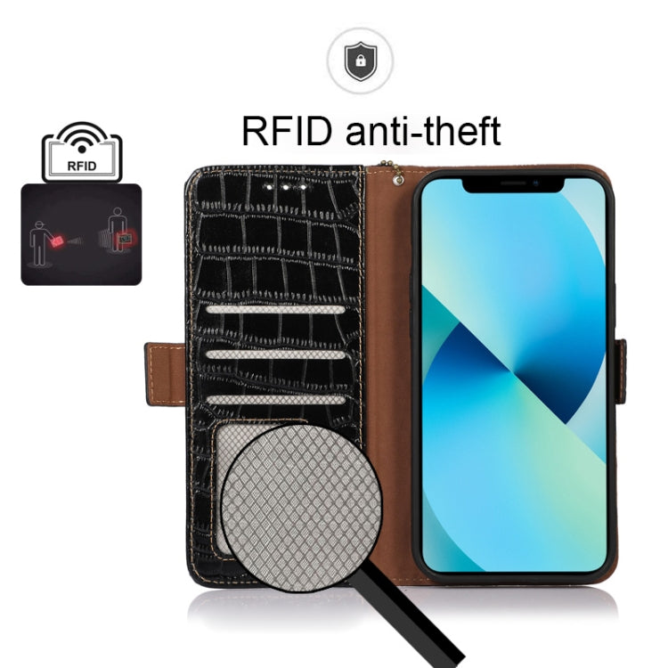 For Xiaomi 12 Pro Crocodile Top Layer Cowhide Leather Phone Case(Black) - free shipping - PMC TechLife - Order now!