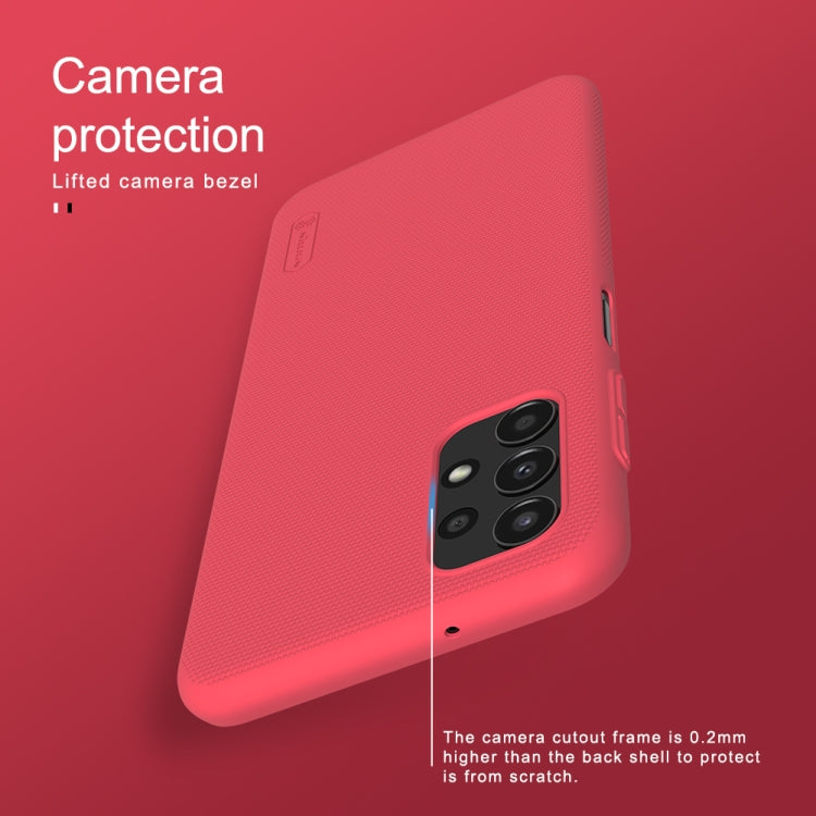 For Samsung Galaxy F23 / M23 5G NILLKIN Frosted PC Phone Case(Red) - Galaxy Phone Cases by NILLKIN | Online Shopping South Africa | PMC Jewellery
