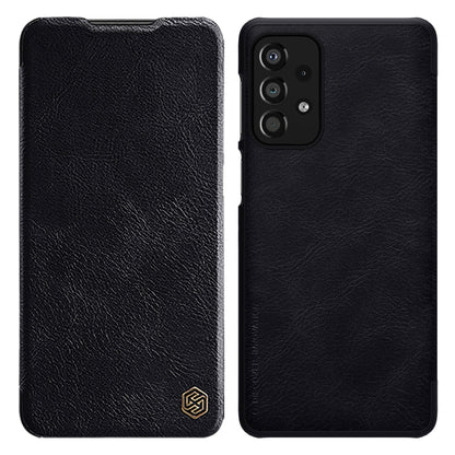 For Samsung Galaxy A13 4G NILLKIN QIN Series Crazy Horse Texture Leather Case(Black) - Galaxy Phone Cases by NILLKIN | Online Shopping South Africa | PMC Jewellery