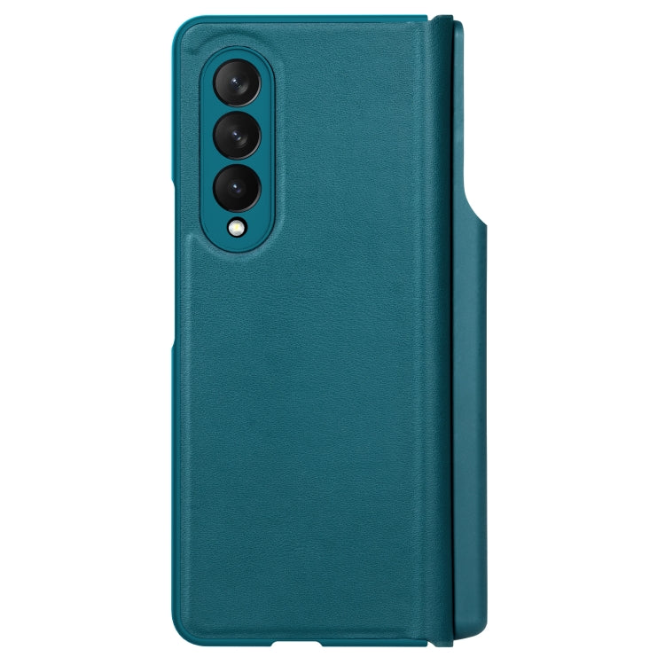 For Samsung Galaxy Z Fold3 / W22 5G NILLKIN QIN Series Crazy Horse Texture Leather Case(Blue) - Galaxy Phone Cases by NILLKIN | Online Shopping South Africa | PMC Jewellery