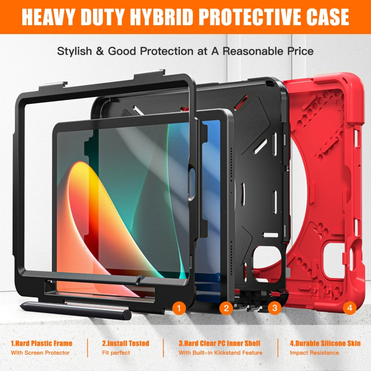For Xiaomi Pad 5 / Pad 5 Pro Silicone + PC Tablet Case(Red) -  by PMC TechLife | Online Shopping South Africa | PMC TechLife