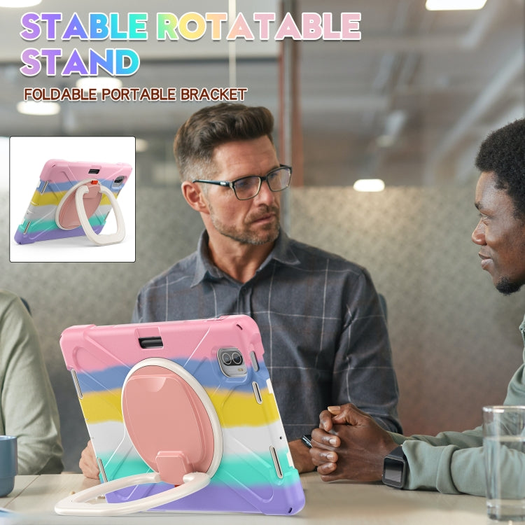 For Xiaomi Pad 5 / Pad 5 Pro Silicone + PC Tablet Protective Case(Colorful Pink) -  by PMC TechLife | Online Shopping South Africa | PMC TechLife