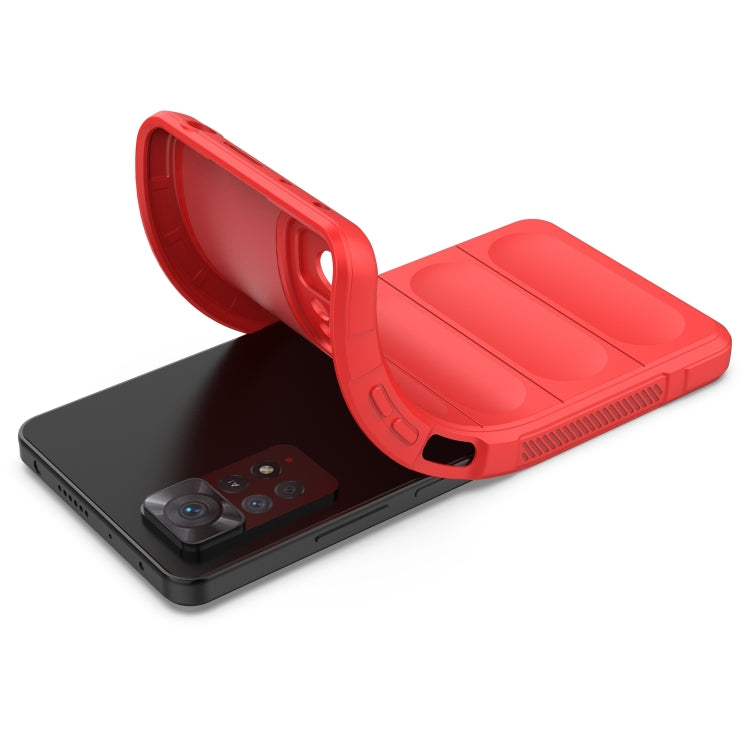 For Xiaomi Redmi Note 11 Pro International Magic Shield TPU + Flannel Phone Case(Black) - Xiaomi Cases by PMC TechLife | Online Shopping South Africa | PMC TechLife | Buy Now Pay Later Mobicred
