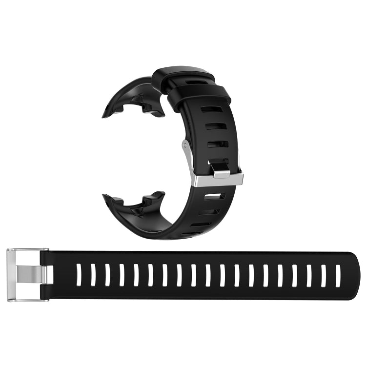 For Sunnto D4 / D4i Novo Diving Watch Silicone Watch Band with Extension Strap(Black) -  by PMC TechLife | Online Shopping South Africa | PMC TechLife | Buy Now Pay Later Mobicred