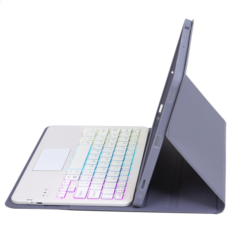 For Samsung Galaxy Tab S6 Lite A610B-AS Candy Color Backlight Bluetooth Keyboard Leather Tablet Case(Purple) - Samsung Keyboard by PMC TechLife | Online Shopping South Africa | PMC TechLife