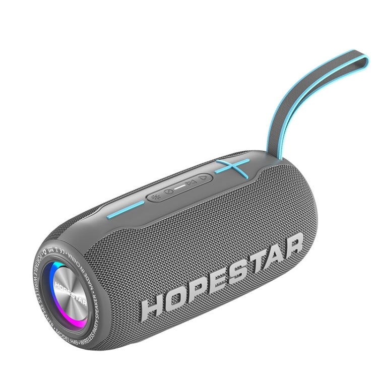 HOPESTAR H49 RGB Light TWS Waterproof Wireless Bluetooth Speaker(Grey) - Waterproof Speaker by HOPESTAR | Online Shopping South Africa | PMC Jewellery